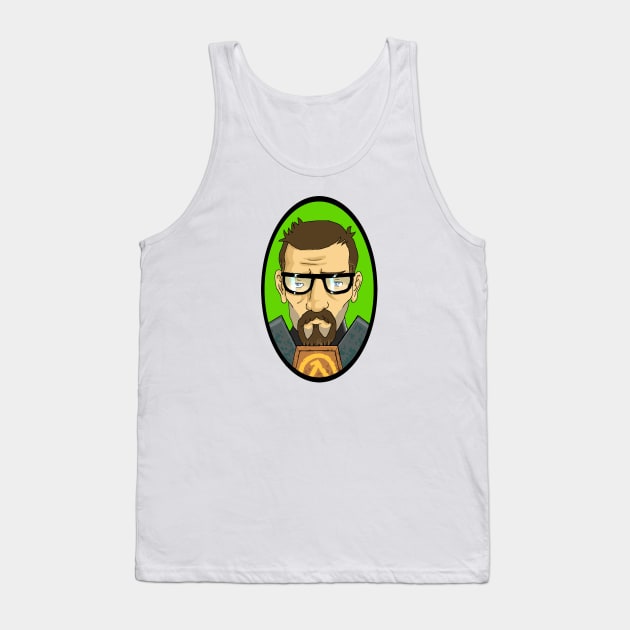 Half Life Gordon Freeman Tank Top by artNpop